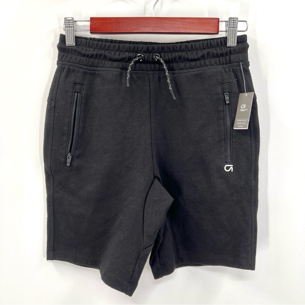 NWT GAP FIT Girl's Black Athleisure Sweat Shorts Size 12